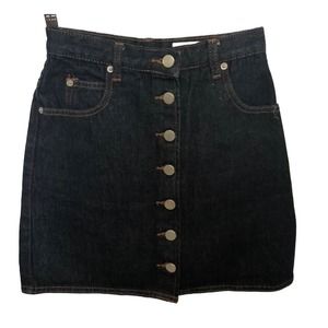 ASOS denim button‎ down Jean skirt Women’s Size 4